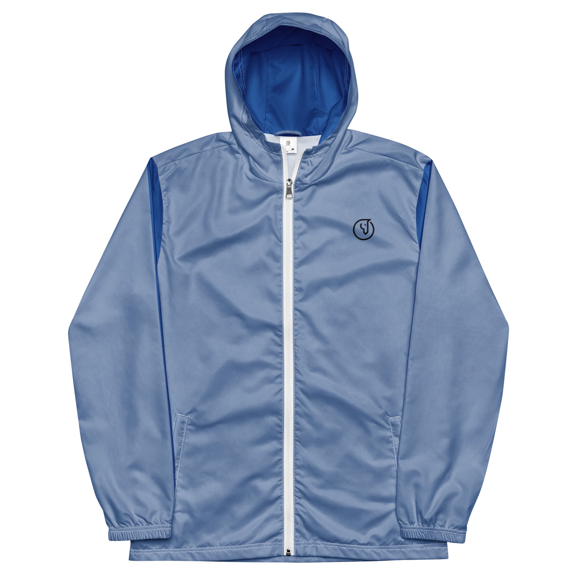 Humble Sportswear, men’s blue color block lightweight windbreaker jacket