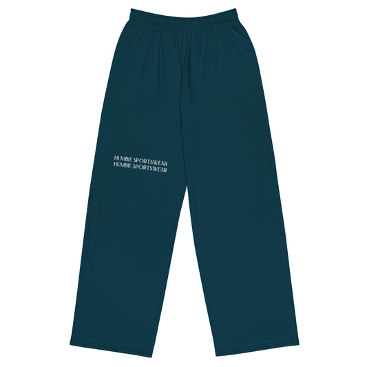 Humble Sportswear, men's loungewear pants wide-leg blue green loose fit pants 