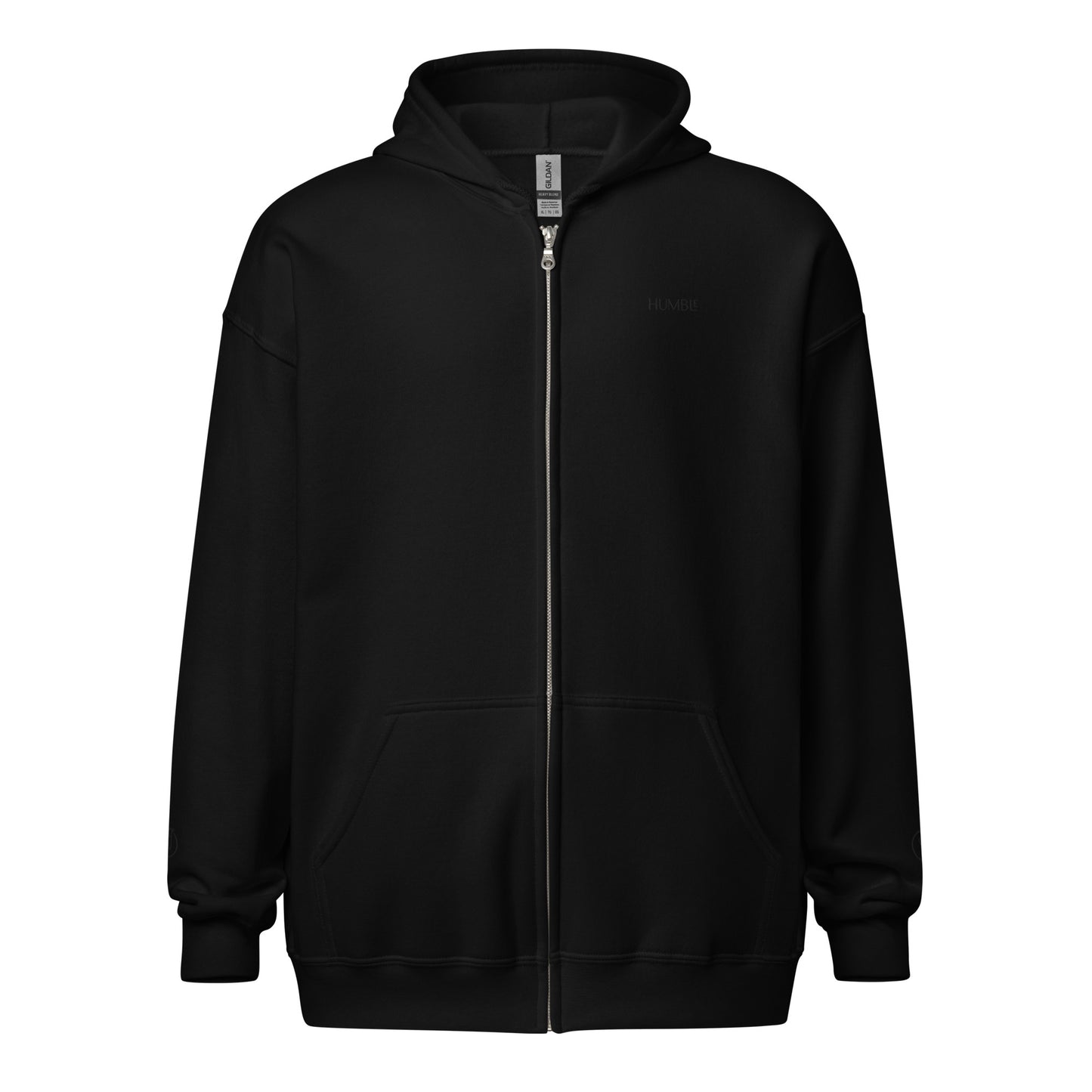 Humble Sportswear™, Men’s zip hoodies , Black Heavy Blend Fleece Hoodie, men’s casual hoodie