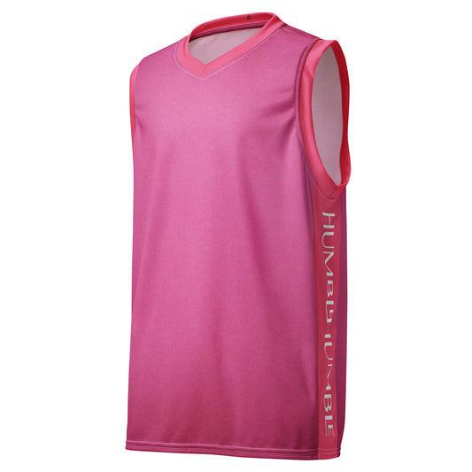 Humble Sportswear, men's color match mesh basketball jerseys, pink tops for men