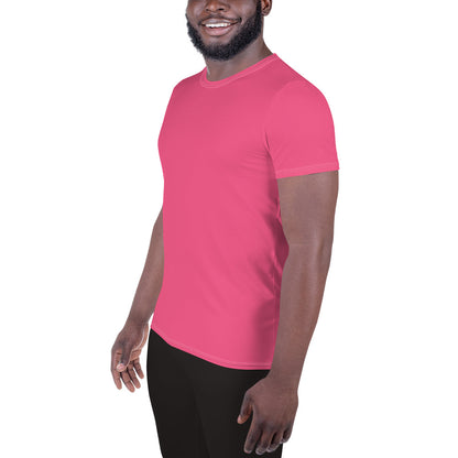 Humble Sportswear, men's athletic mesh t-shirts, pink moisture-wicking active shirts for men