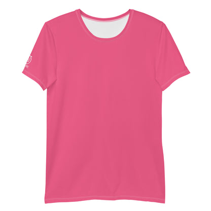 Humble Sportswear, men's athletic mesh t-shirts, pink moisture-wicking active shirts for men