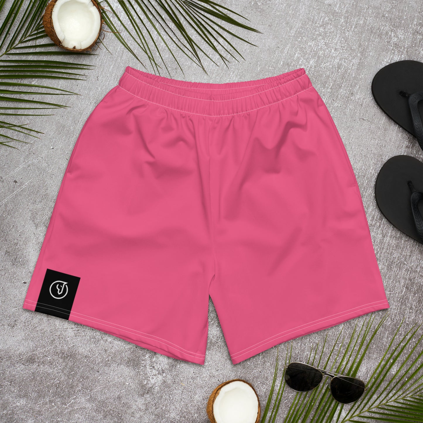 Humble Sportswear, men's color match shorts pink