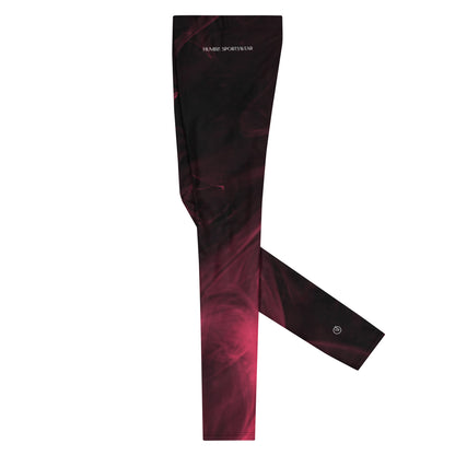 Humble Sportswear, men's color match all-over print activewear performance leggings 