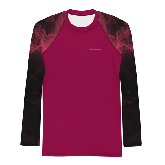 Humble Sportswear, men's color match activewear long sleeve compression rash guard, all-over print top