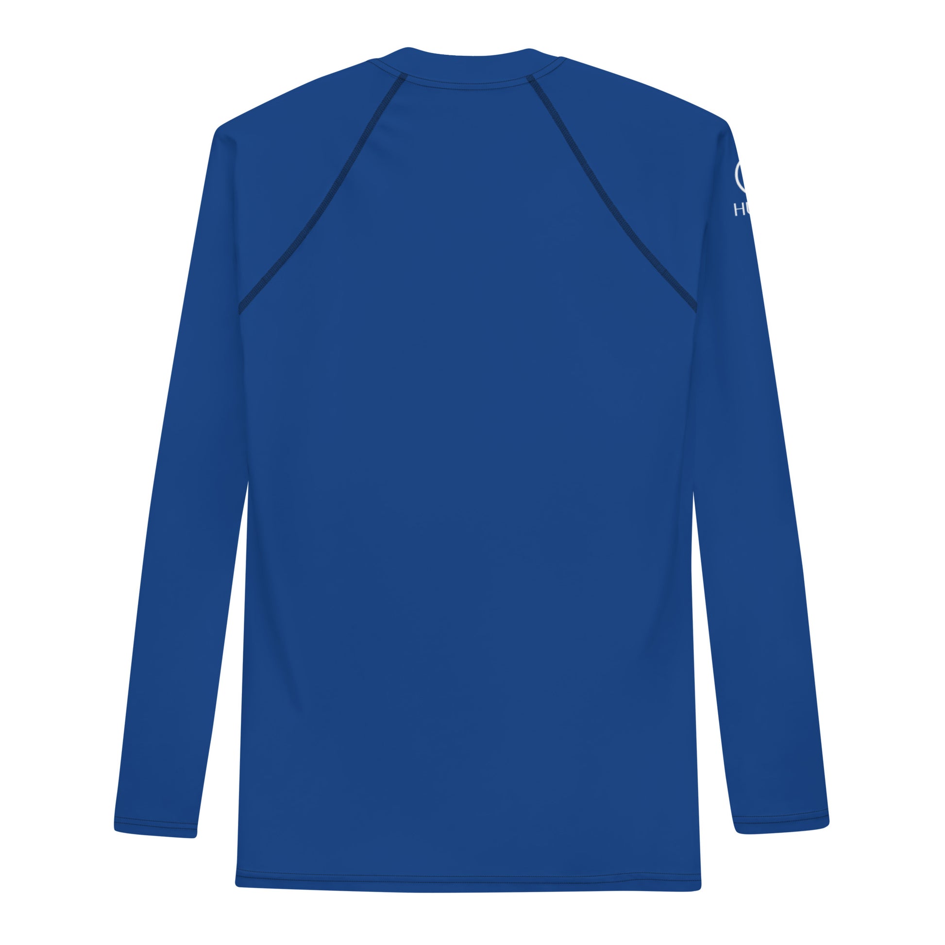 Humble Sportswear, men's color match long sleeve compression active wear cerulean blue