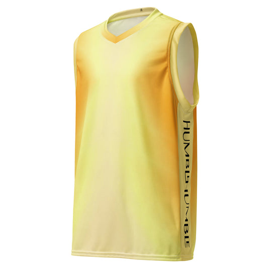 Humble Sportswear, men's color match mesh basketball jerseys, gradient all over print tops for men