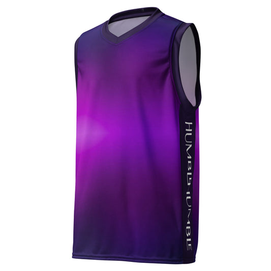 Humble Sportswear, men's color match activewear gradient basketball jersey tops, eco-friendly
