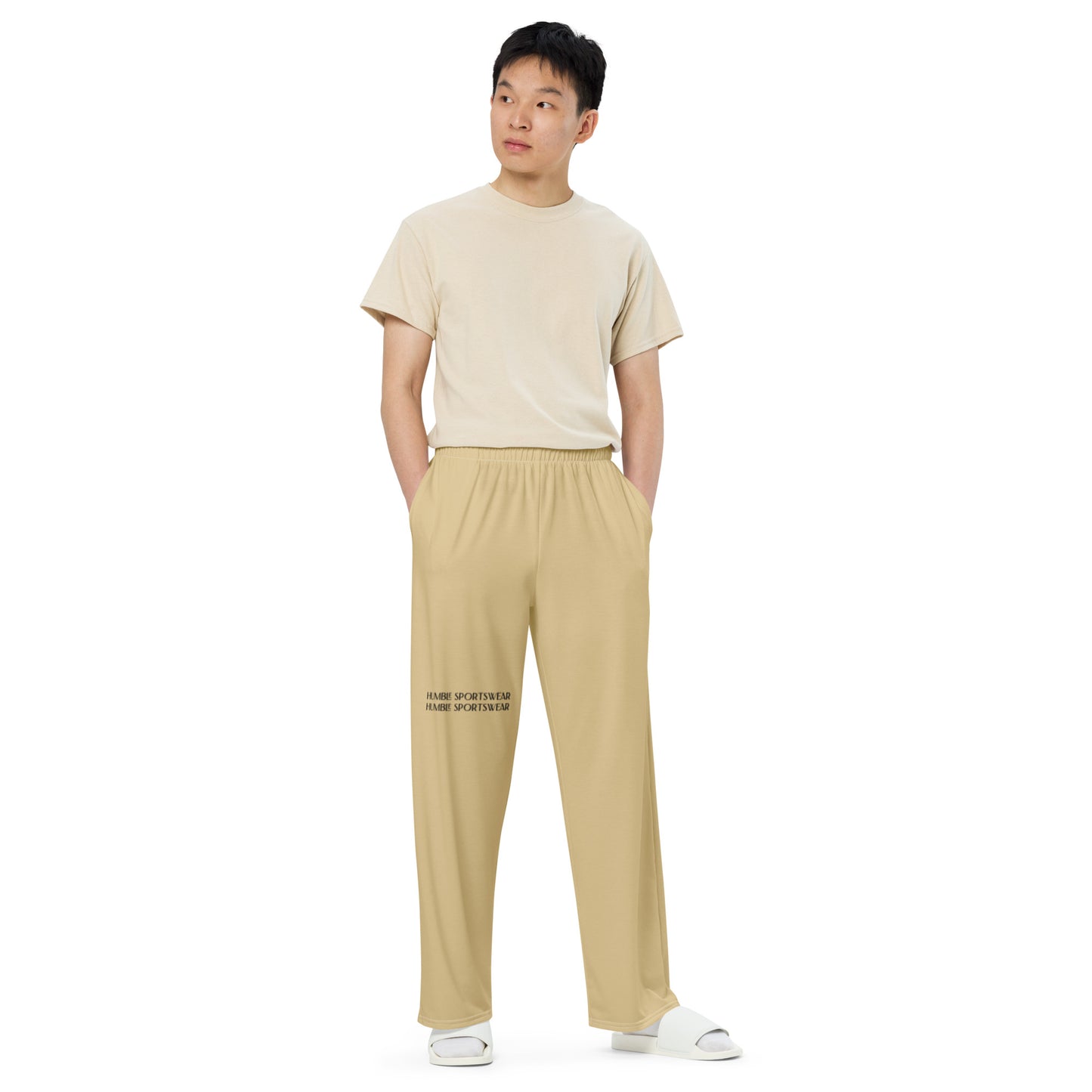 Humble Sportswear, men's color match casual loungewear wide-leg pants 