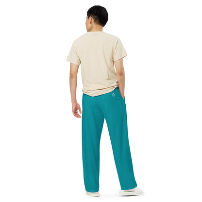 Humble Sportswear, men's color match casual wide-leg loungewear pants 