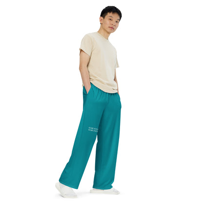 Humble Sportswear, men's color match casual wide-leg loungewear pants 