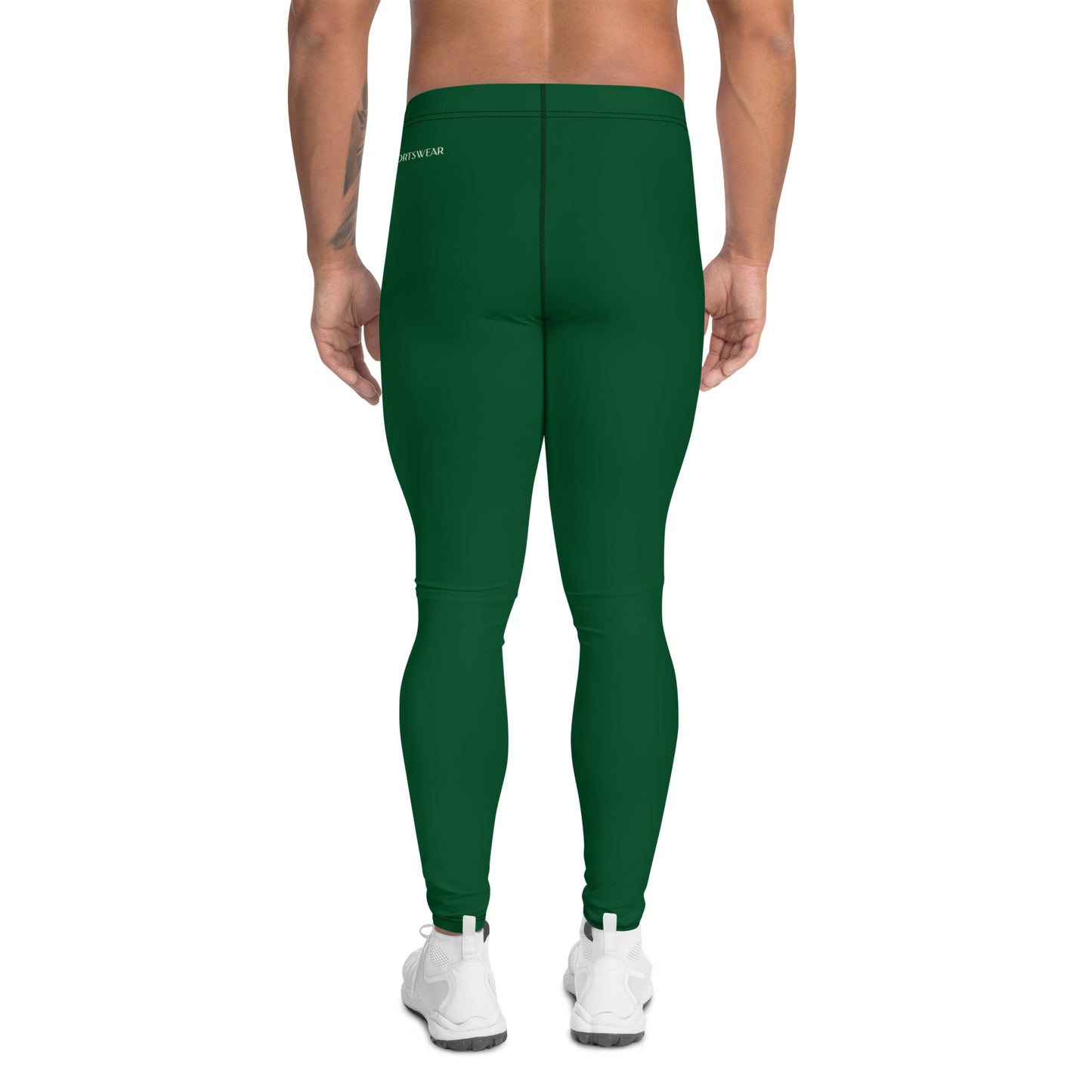 Mireille Fine Art, men's color match compression activewear stretchy gym leggings 