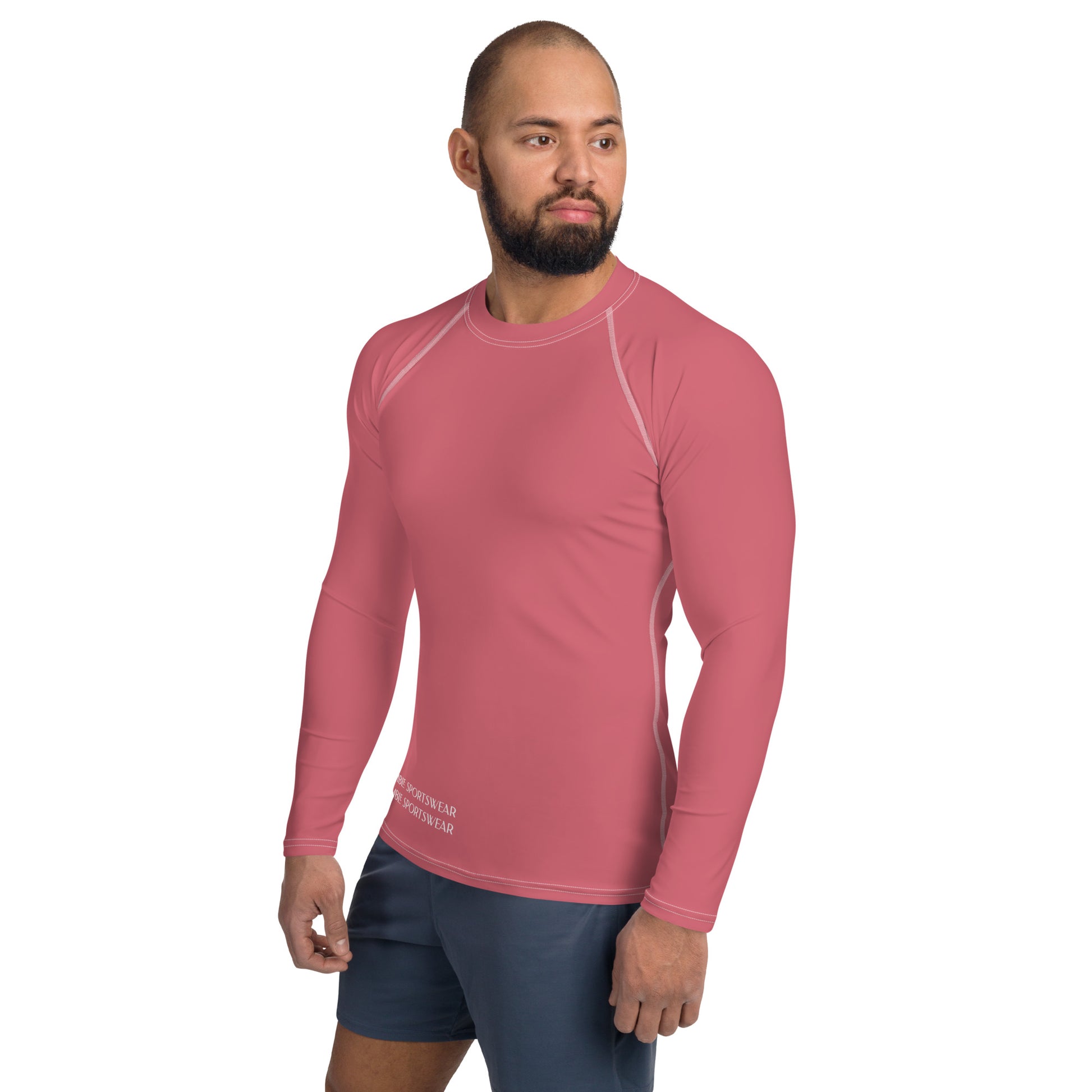 Humble Sportswear™ Men's Froly Pink Rash Guard - Mireille Fine Art
