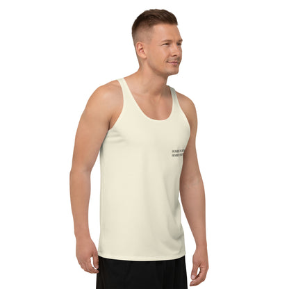 Humble Sportswear, men's color match neutral tank top, gym workout tank tops for men