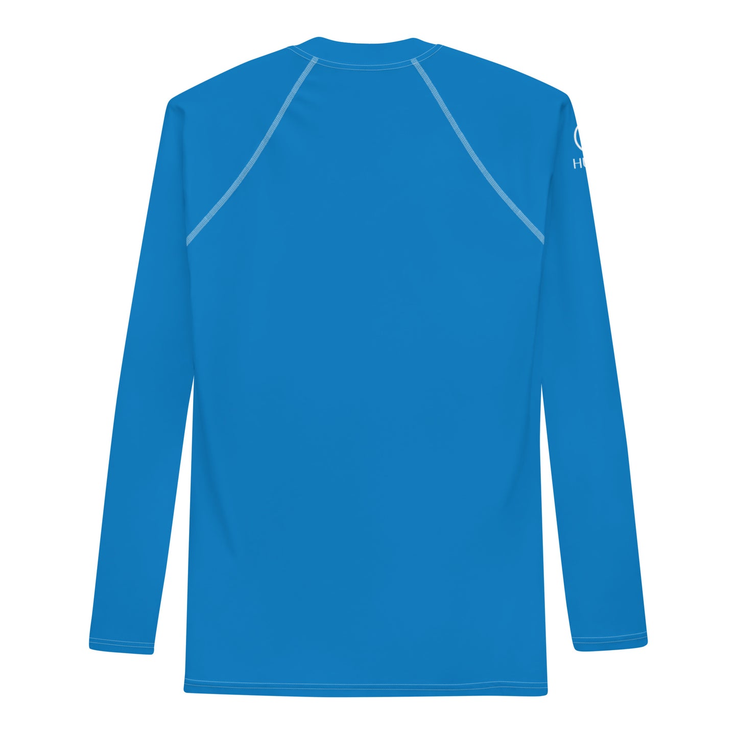 Humble sportswear, men's lazer blue long sleeve compression rash guard, long sleeve tops for gym