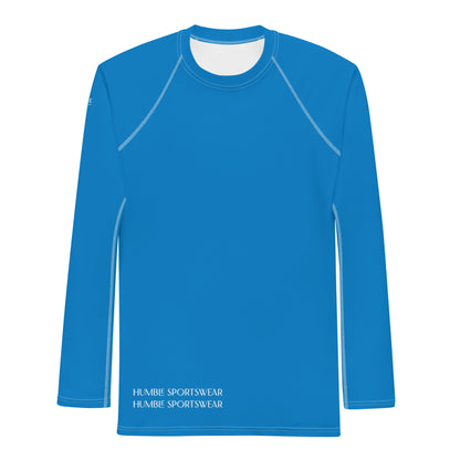 Humble Sportswear™ Men's Lazer Blue Athleisure Rash Guard - Mireille Fine Art