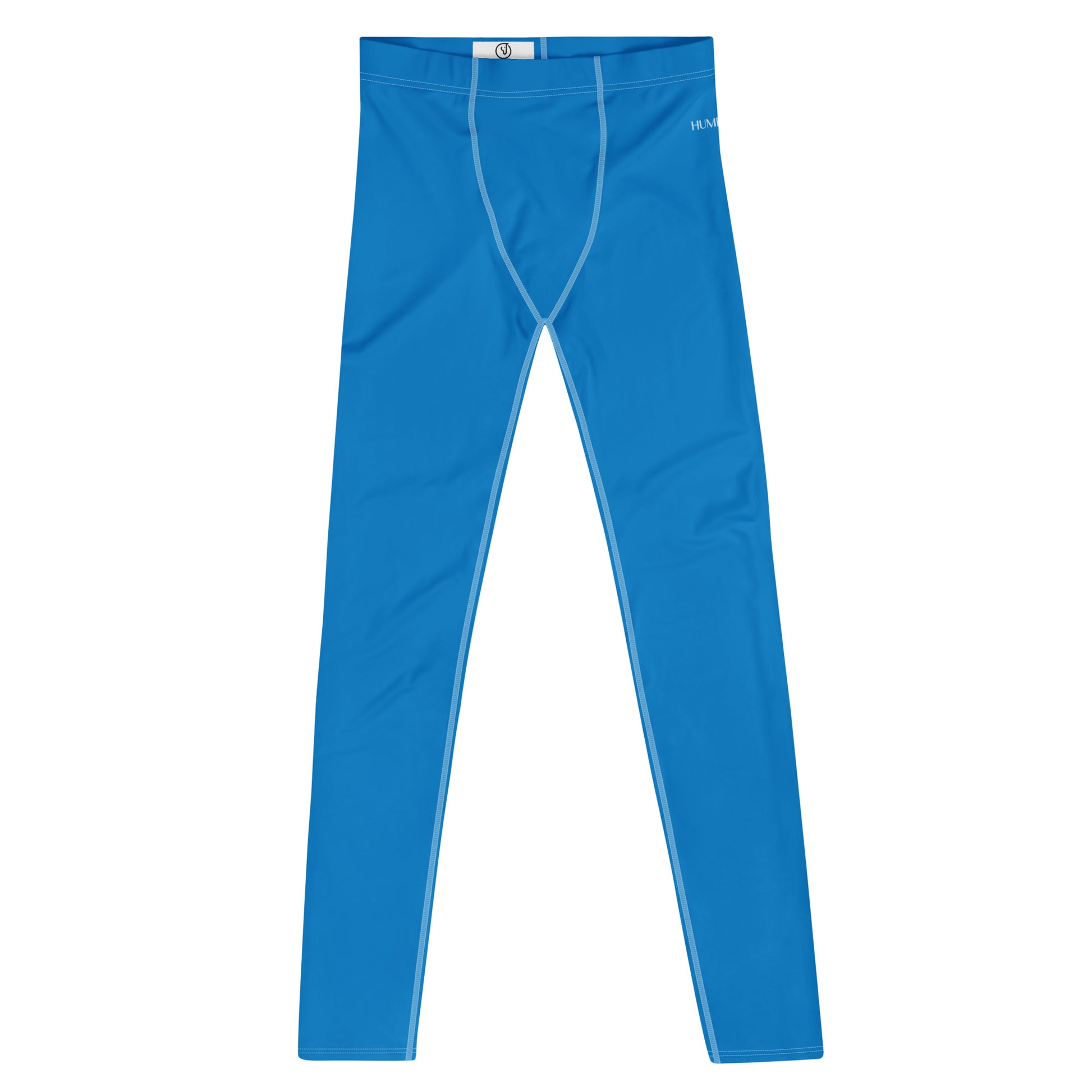 Humble Sportswear™ Men's Lazer Blue Performance Leggings Mireille Fine Art