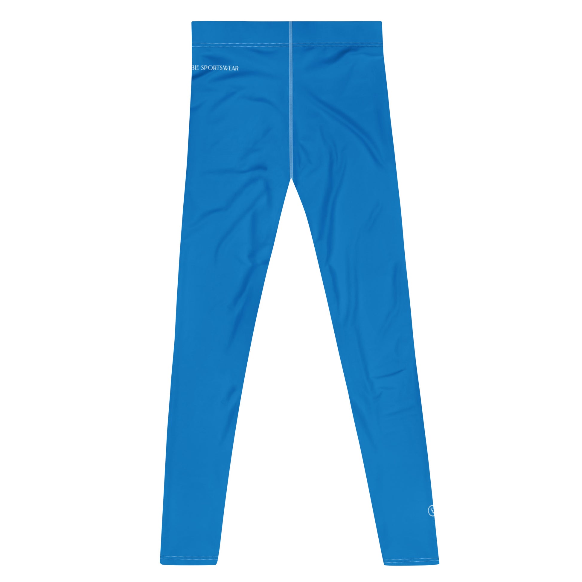 Humble Sportswear, men's color match active compression leggings, lazer blue