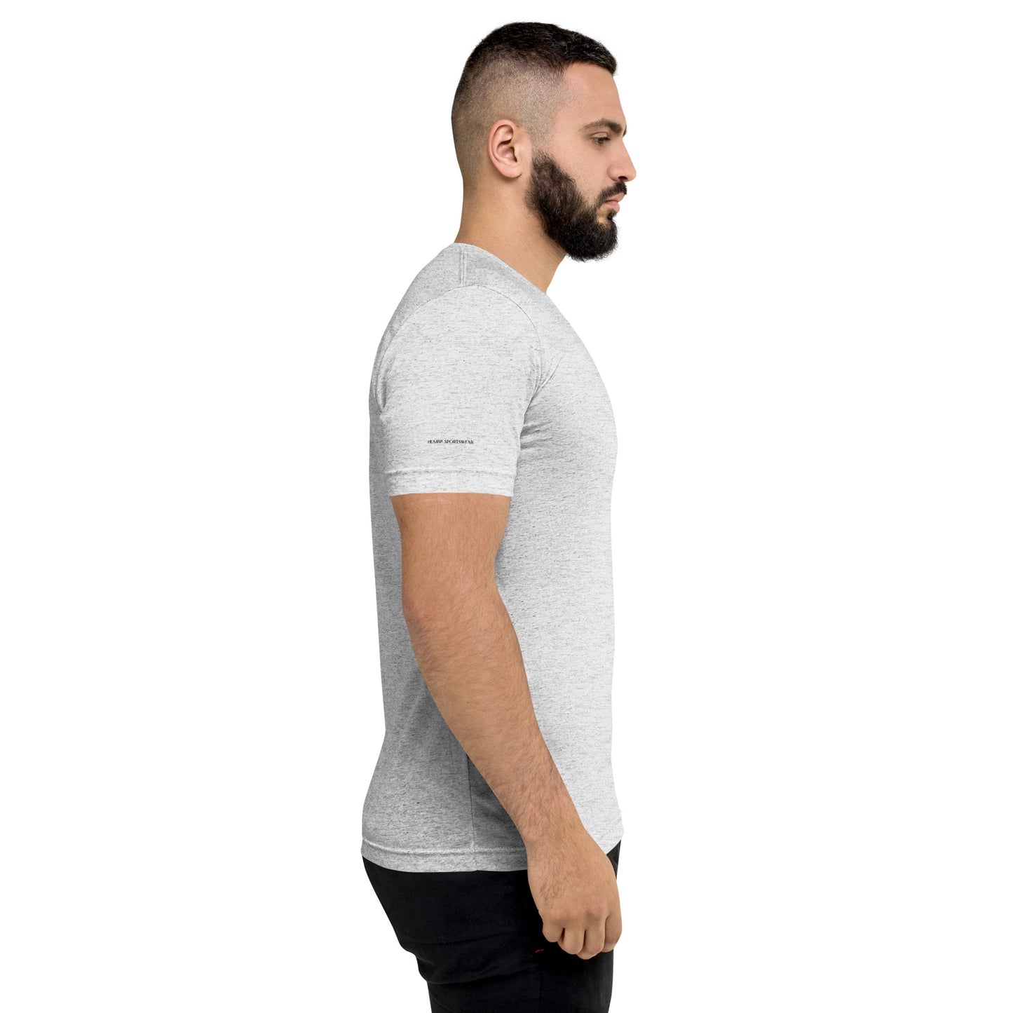 Humble Sportswear, men's tri-blend gray t-shirt for activewear 