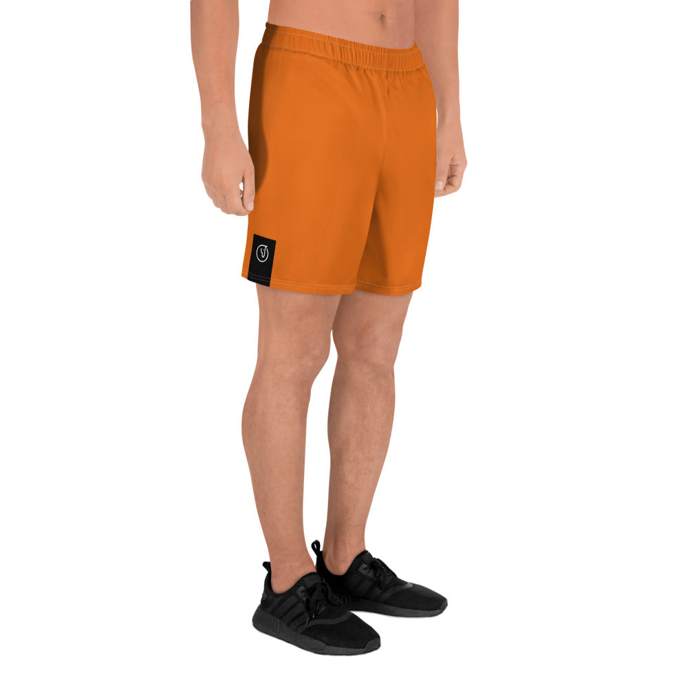 men's athletic shorts mango tango orange