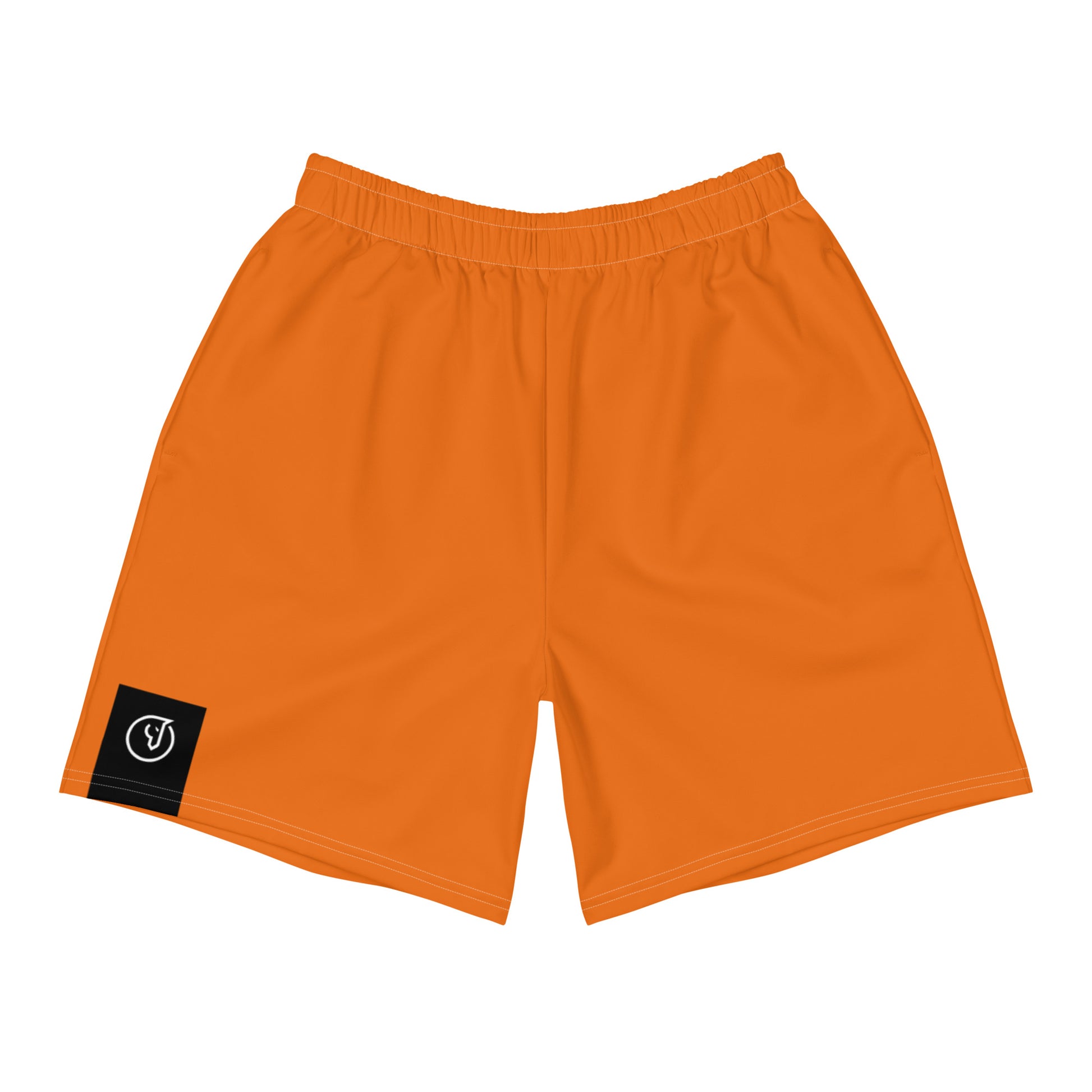 men's athletic shorts mango tango orange