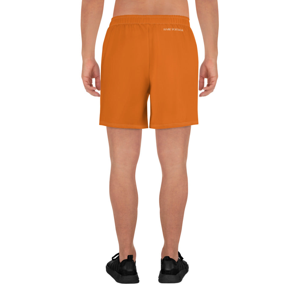 men's athletic shorts mango tango orange