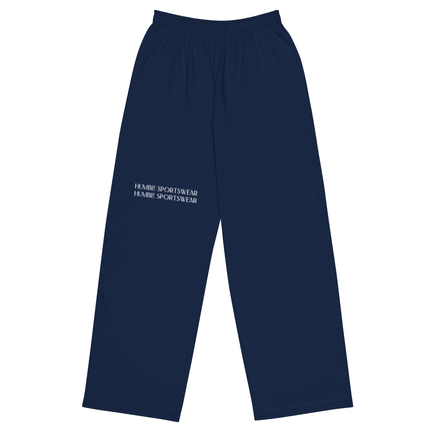 Humble sportswear, men's color match activewear navy blue wide-leg loungewear pants