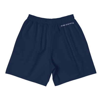 Humble Sportswear, men's navy color match activewear bottoms, athletic long shorts 