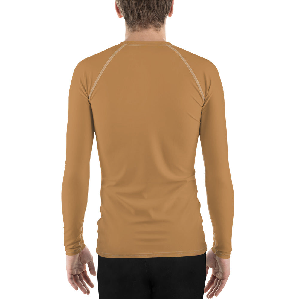 Humble Sportswear™ Men's Nude Brown Rash Guard - Mireille Fine Art