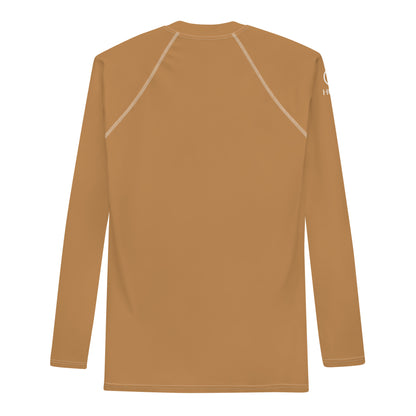 Humble Sportswear™ Men's Nude Brown Rash Guard - Mireille Fine Art