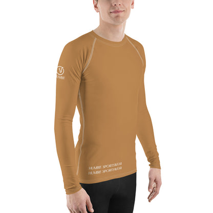 Humble Sportswear™ Men's Nude Brown Rash Guard - Mireille Fine Art