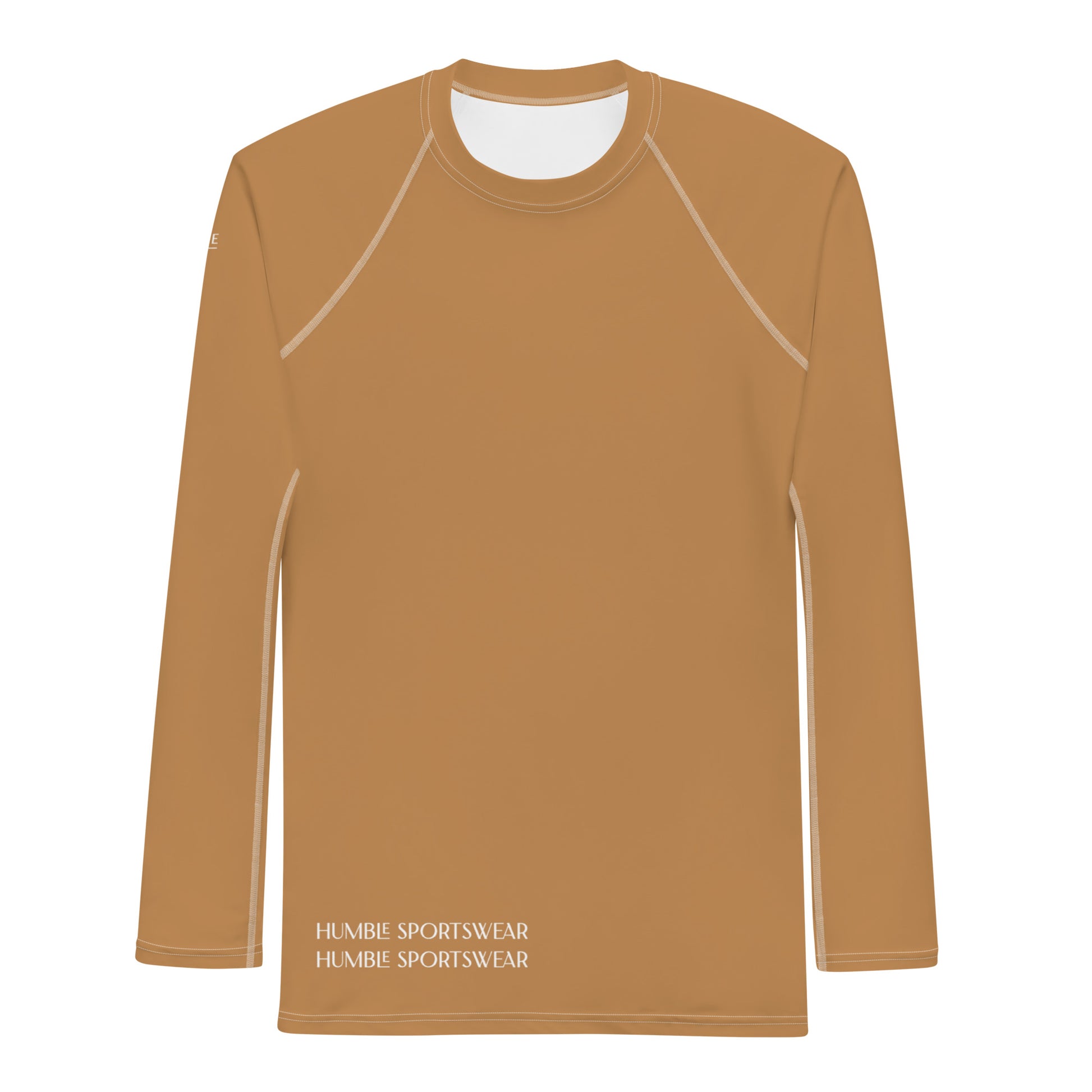 Humble Sportswear™ Men's Nude Brown Rash Guard - Mireille Fine Art