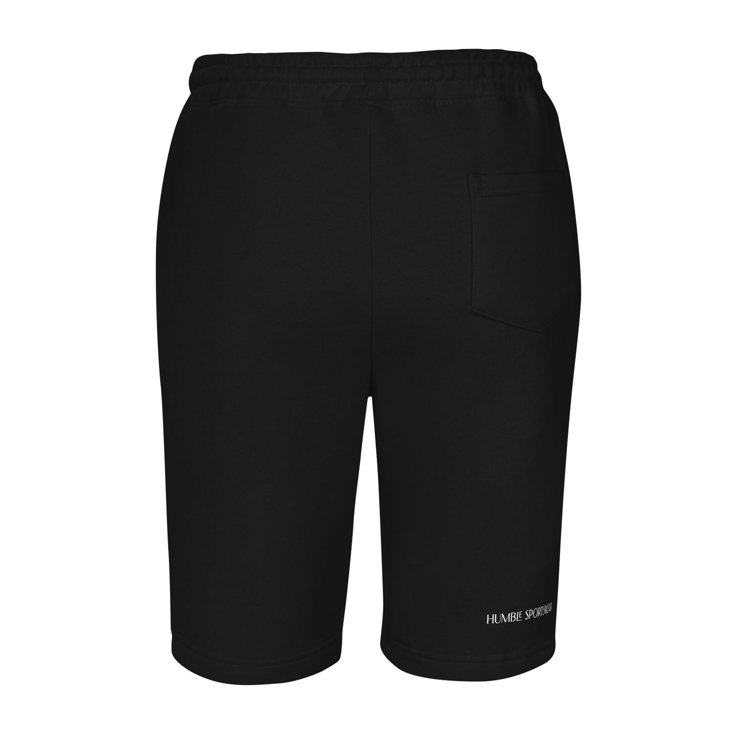Humble Sportswear, men's fleece active and casual wear shorts black 