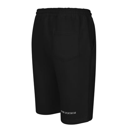 Humble Sportswear, men's fleece active and casual wear shorts black 