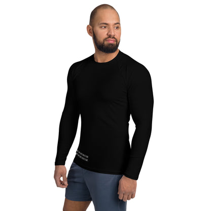 Humble Sportswear™ Men's Pure Black Rash Guard - Mireille Fine Art