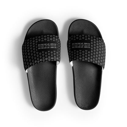 Humble Sportswear™ Men’s Pure Black slip-on slides sandals