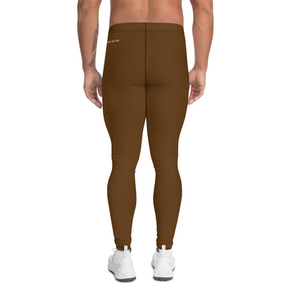 Humble Sportswear, Men's color match activewear leggings, men's brown activewear workout leggings, men's activewear