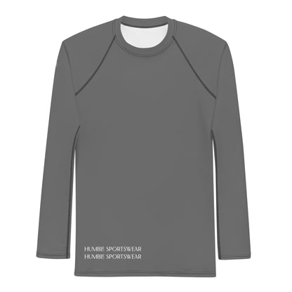 Humble Sportswear™ Men's Pure Grey Rash Guard - Mireille Fine Art