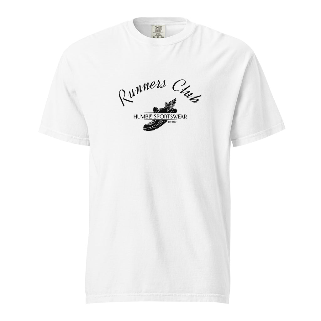 Heavyweight garment dyed runner's t-shirt with 100% cotton, Humble Sportswear men's t-shirts