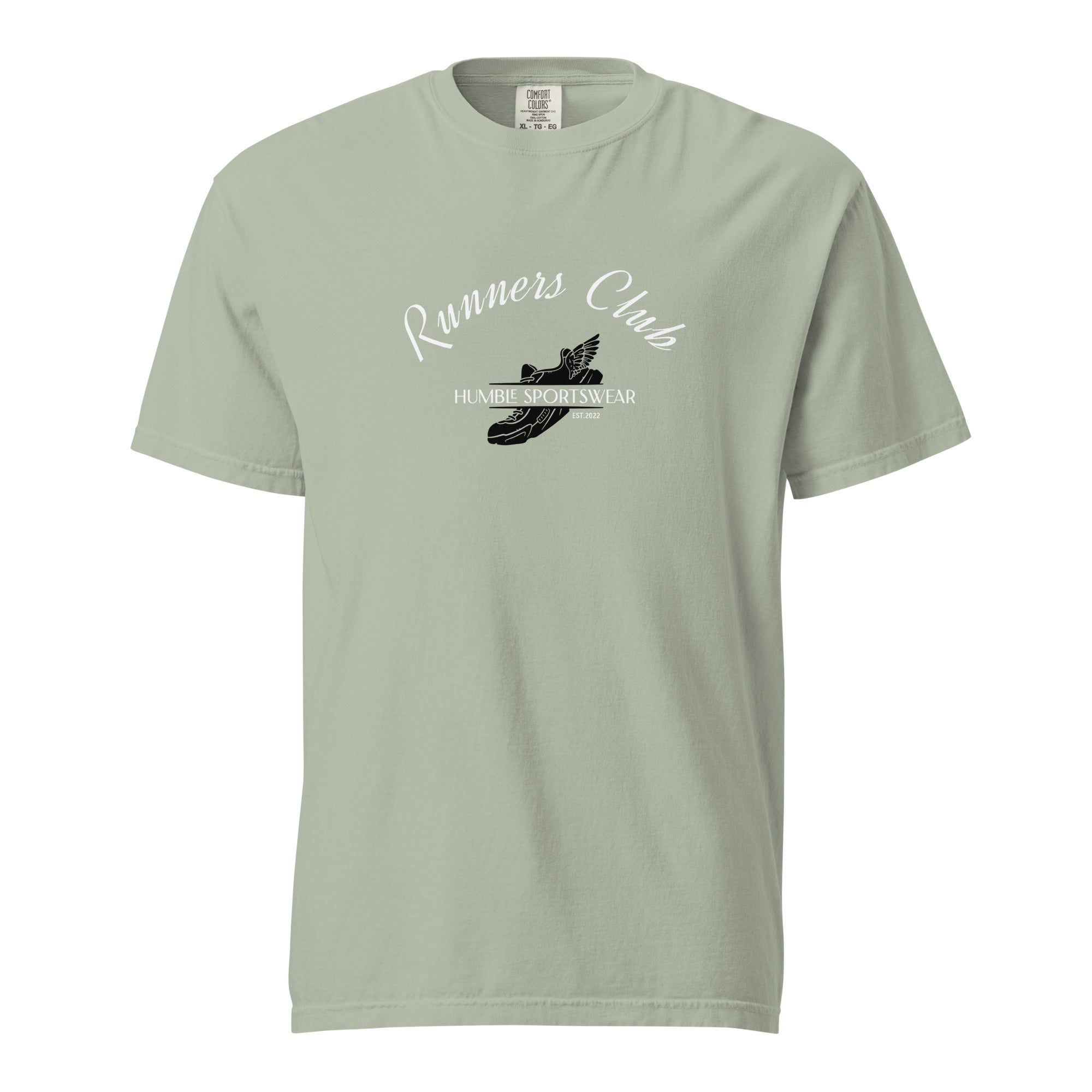 Heavyweight garment dyed runner's t-shirt with 100% cotton, Humble Sportswear men's t-shirts