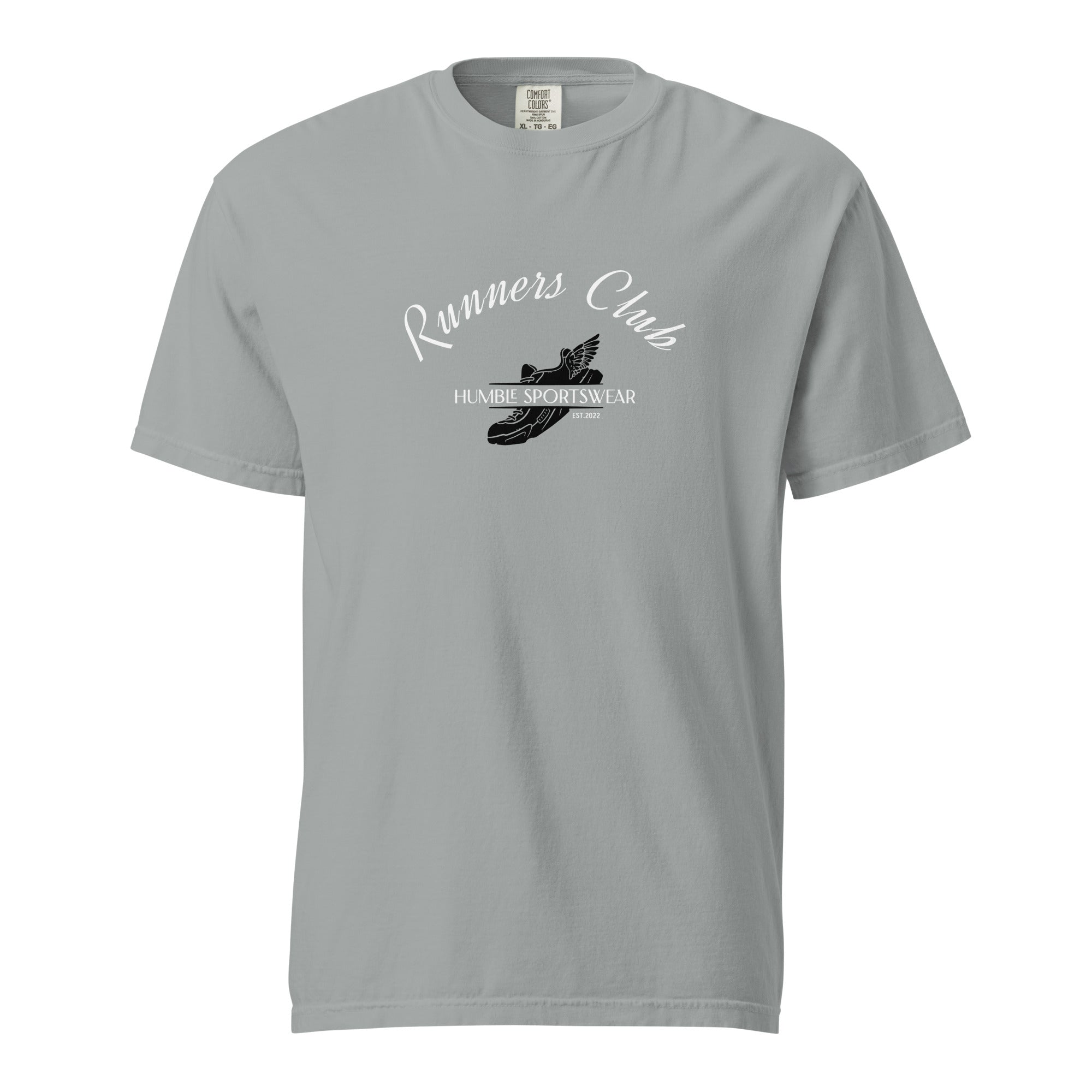 Heavyweight garment dyed runner's t-shirt with 100% cotton, Humble Sportswear men's t-shirts