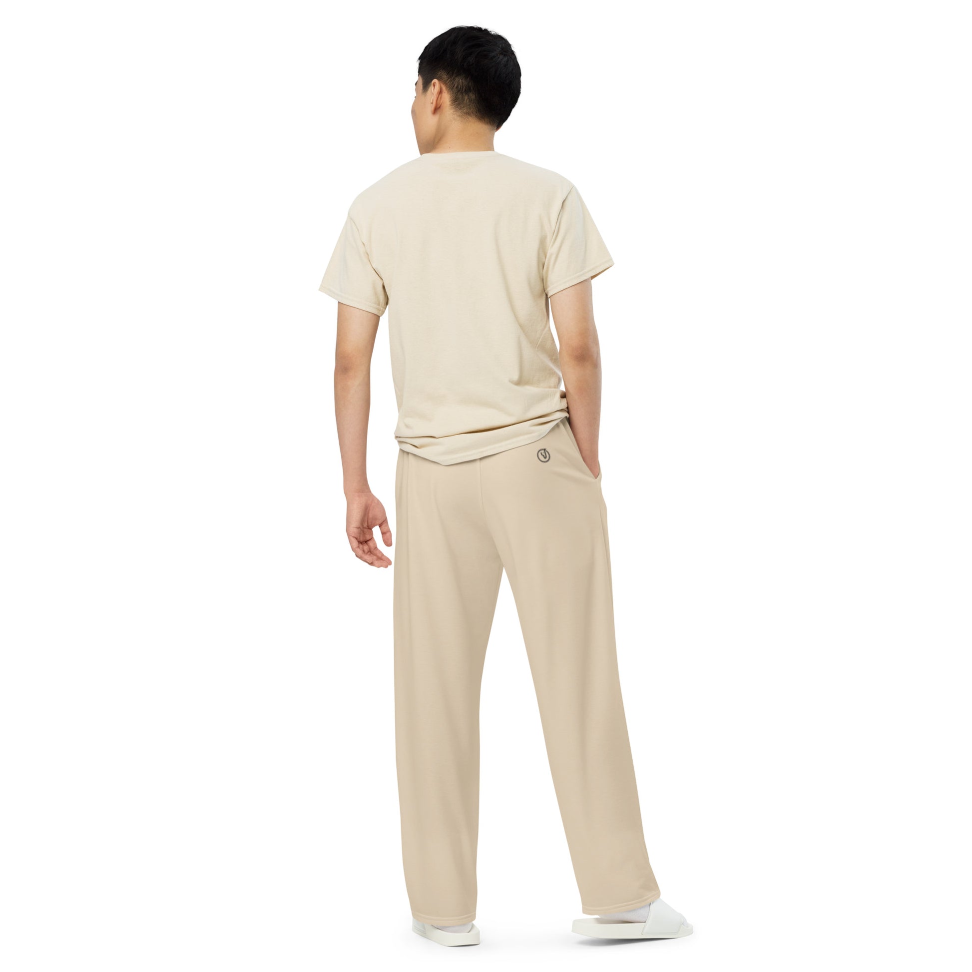 Humble Sportswear, men's color match activewear, men's neutral wide-leg loungewear pants