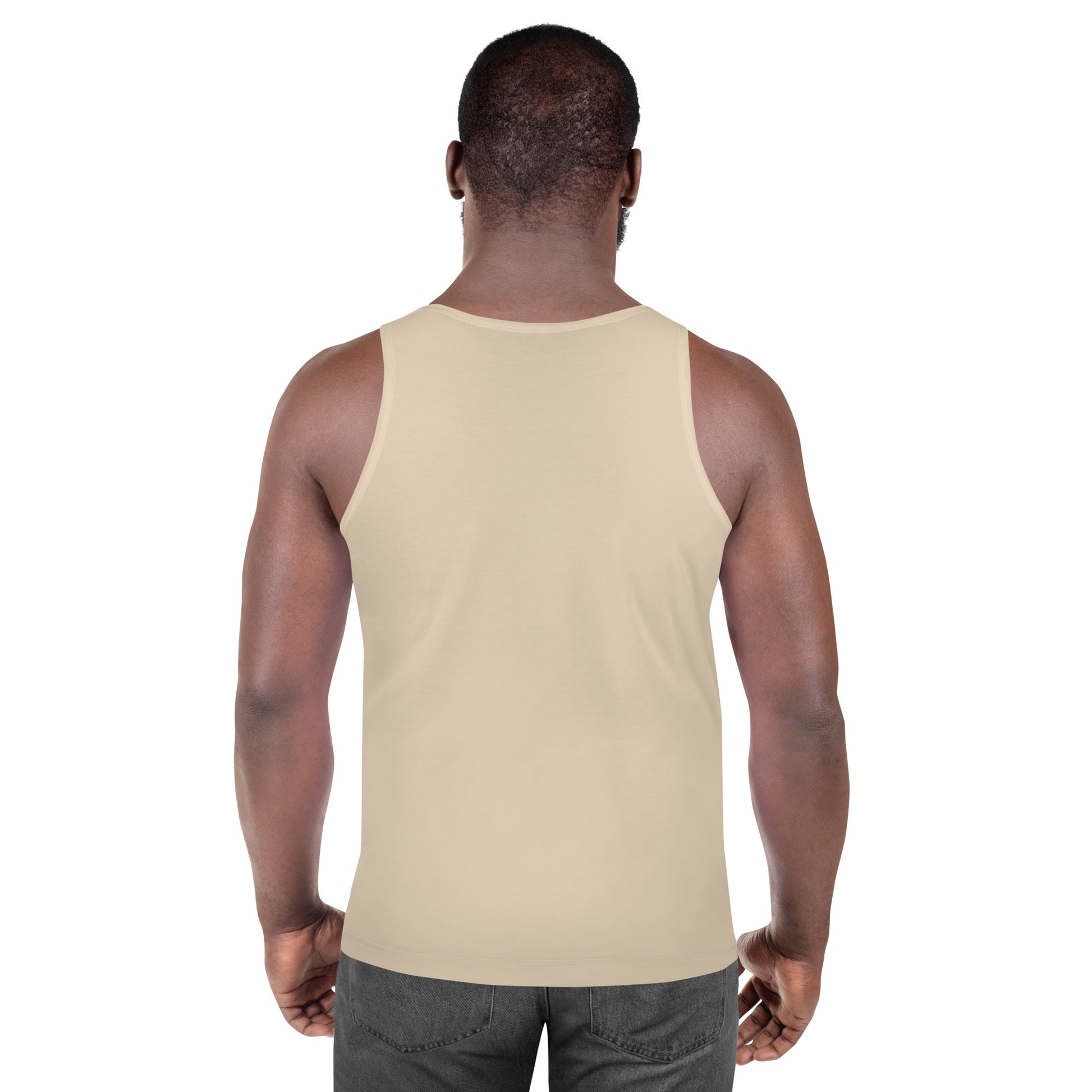 Humble Sportswear™ Men's Sand Brown Tank Top Mireille Fine Art