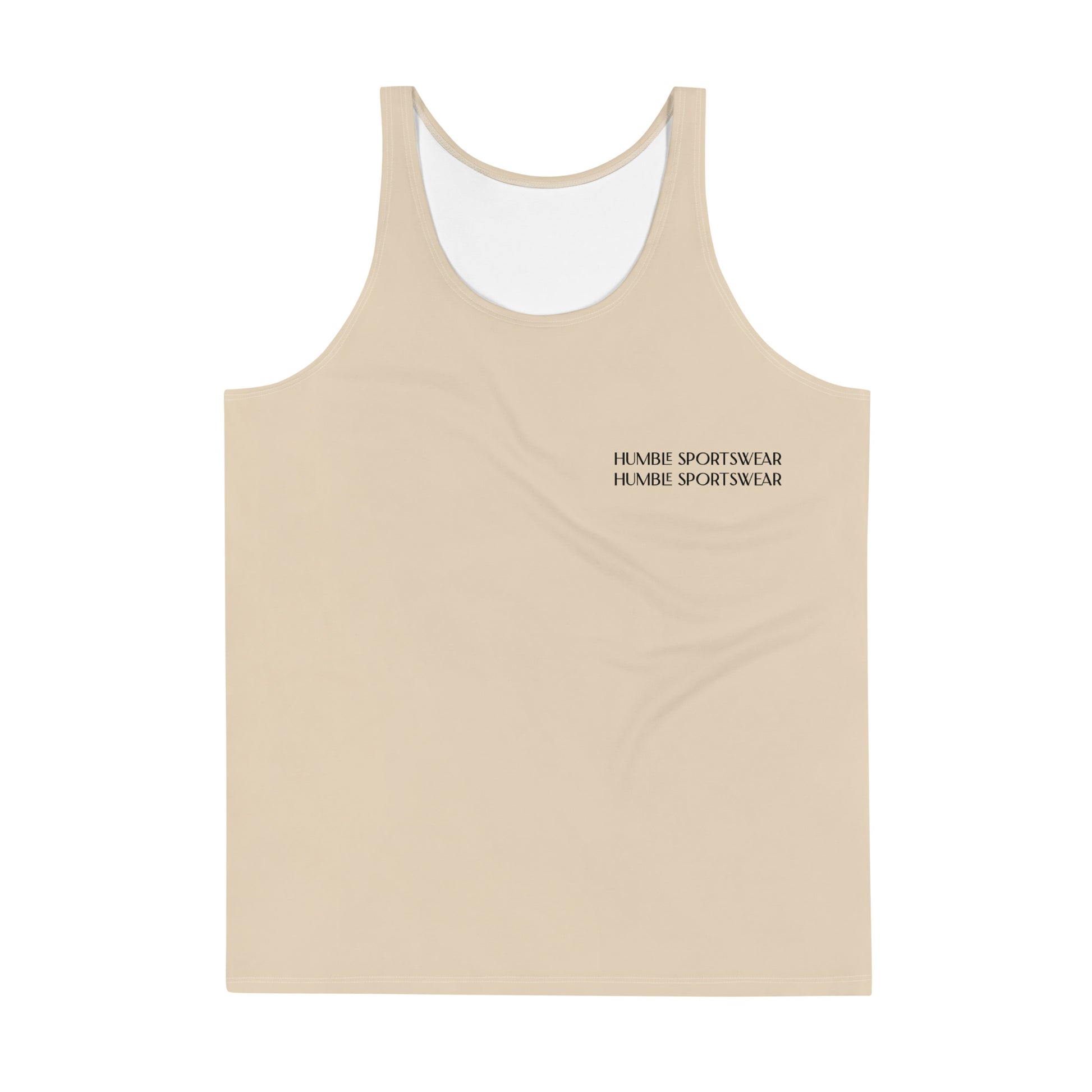 Humble Sportswear™ Men's Sand Brown Tank Top Mireille Fine Art