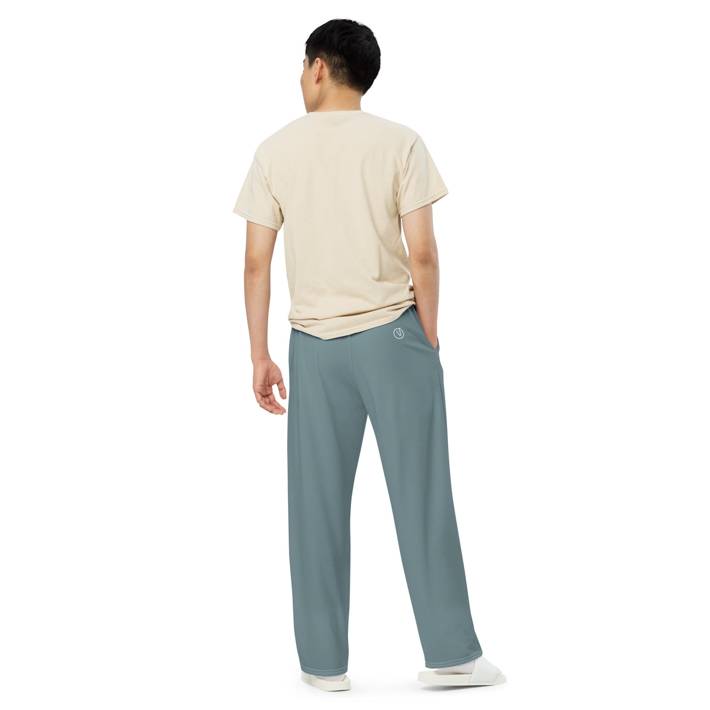 Humble Sportswear, men's color match casual loungewear pants, long wide-leg pants for men