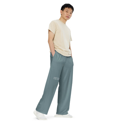 Humble Sportswear, men's color match casual loungewear pants, long wide-leg pants for men