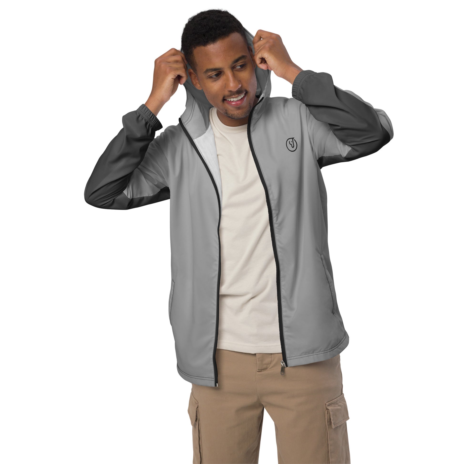 Humble Sportswear, men’s windbreaker jackets color block grey 