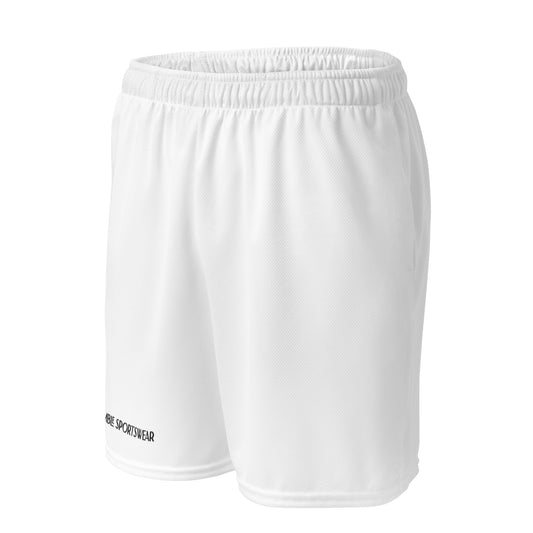 Humble Sportswear men’s color match shorts white, men’s mesh athletics shorts, men’s basketball shorts, active shorts for men, basketball shorts for men