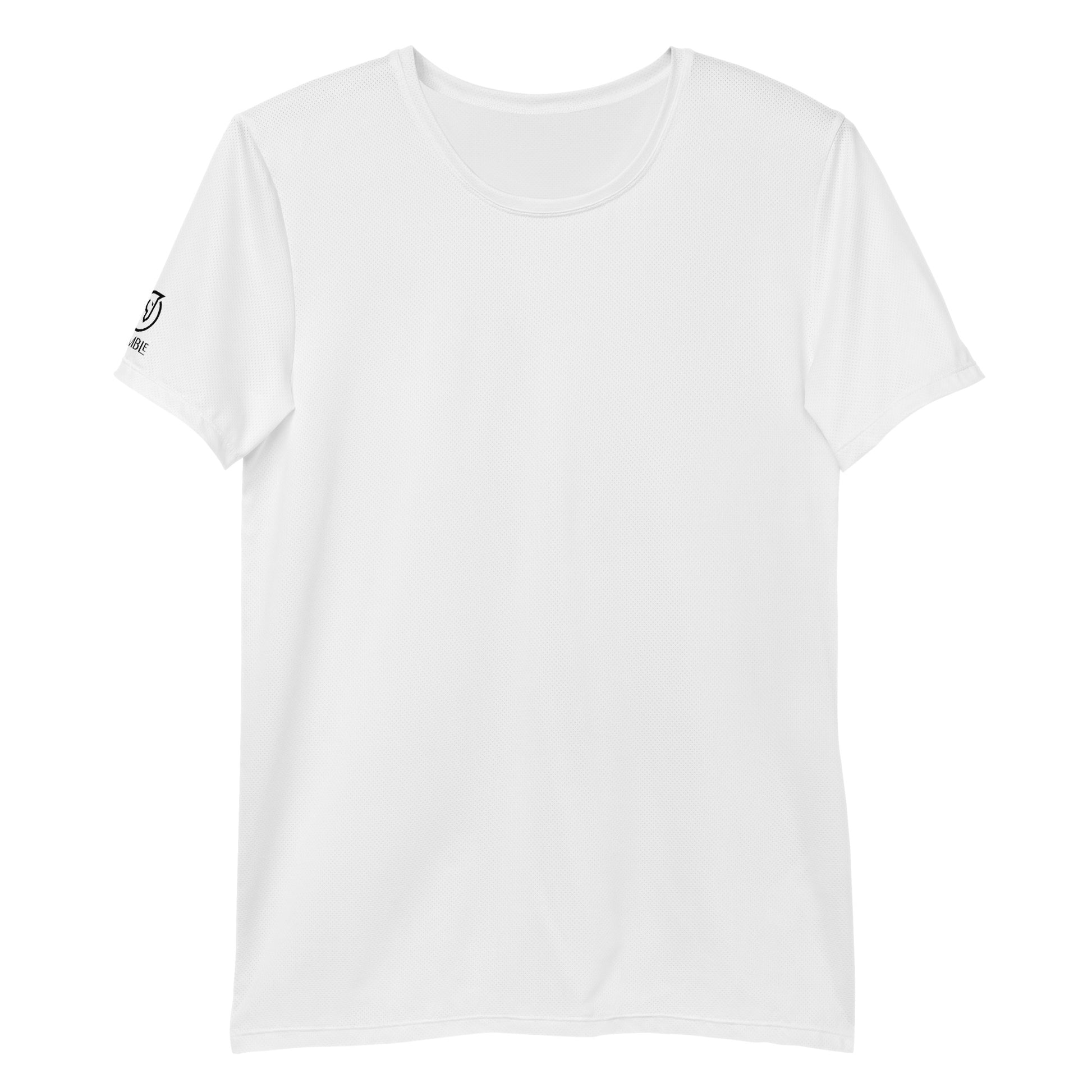 Humble Sportswear, men's mesh athletic t-shirts with moisture control, white gym shirts for men