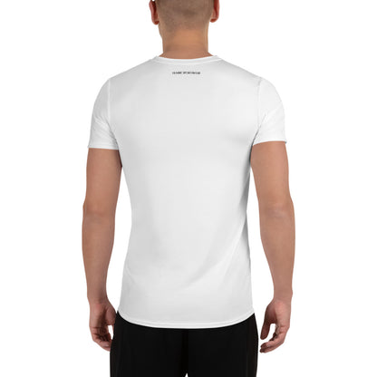 Humble Sportswear, men's mesh athletic t-shirts with moisture control, white gym shirts for men